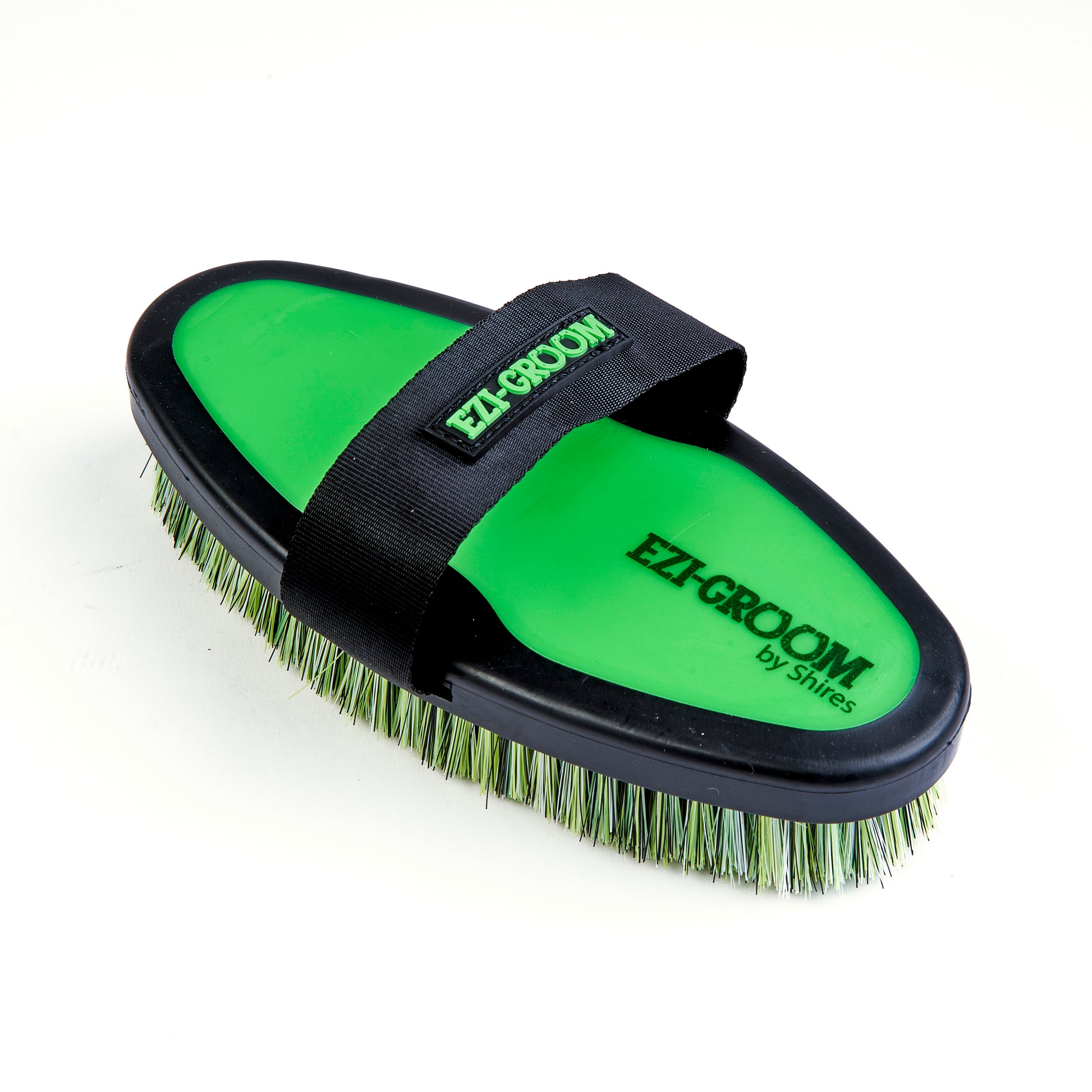 Shires EZI-Groom Grip Body Wash Brush-Horse Brush-Pegasus-Lime Green-Evolution Equestrian Co.