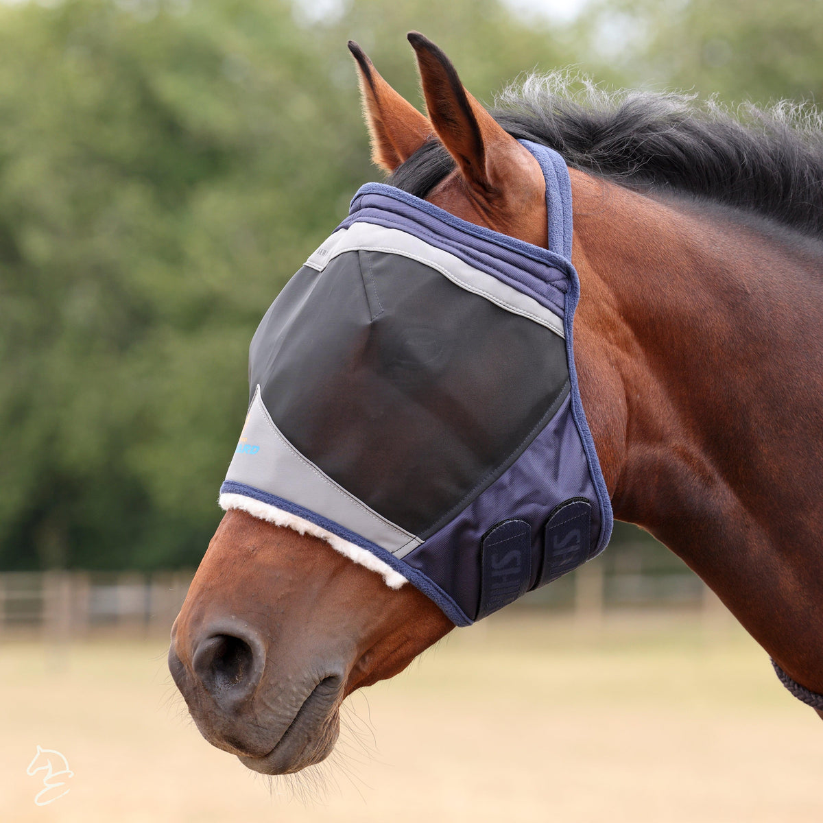 Shires Fine Mesh Earless Fly Mask-Fly Mask-Pegasus-Small Pony-Jet Black-Evolution Equestrian Co.