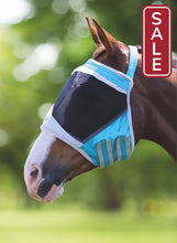 Load image into Gallery viewer, Shires Fine Mesh Earless Fly Mask-Fly Mask-Pegasus-Small Pony-Teal-Evolution Equestrian Co.
