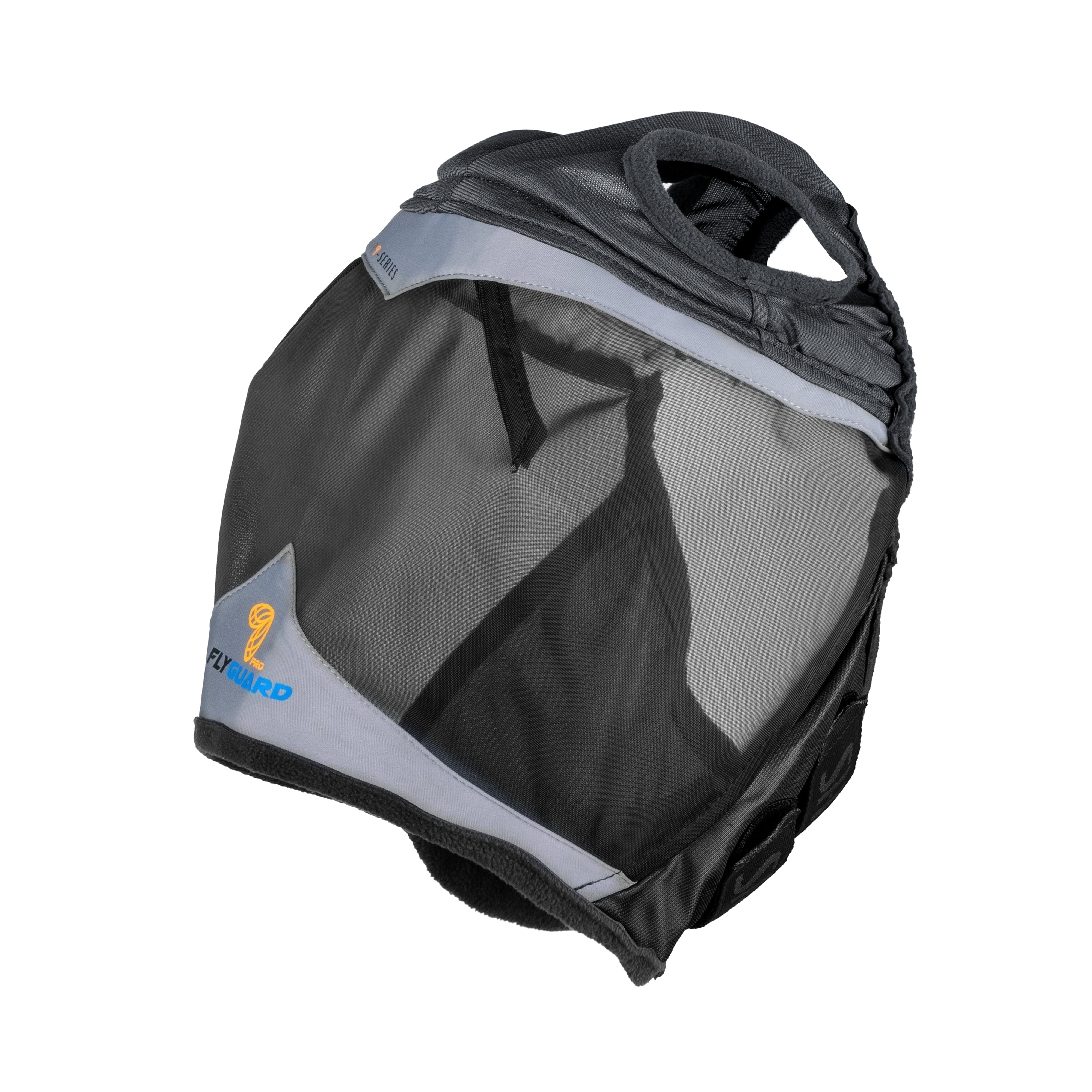 Shires Fine Mesh Fly Mask with Ear Holes-Fly Mask-Pegasus-Small Pony-Jet Black-Evolution Equestrian Co.