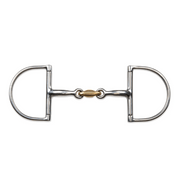 Shires Hunter Dee with Brass Peanut Snaffle-Bit-Pegasus-4.5"-Evolution Equestrian Co.