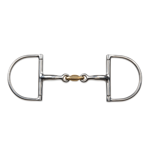 Shires Hunter Dee with Brass Peanut Snaffle-Bit-Pegasus-4.5"-Evolution Equestrian Co.