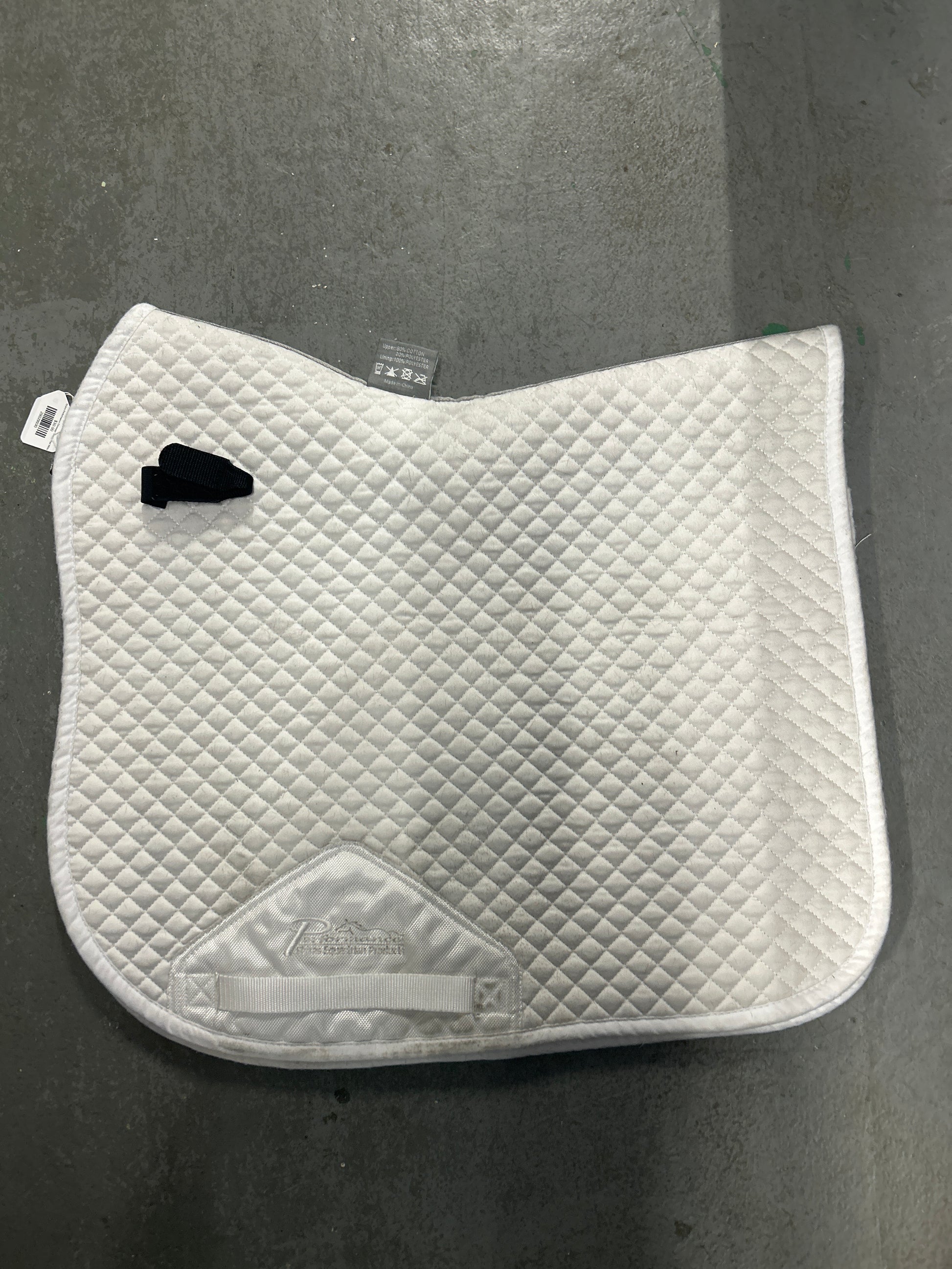 Shires Performance Dressage Saddle Pad White-Dressage Saddle Pad-Consignment-Evolution Equestrian Co.