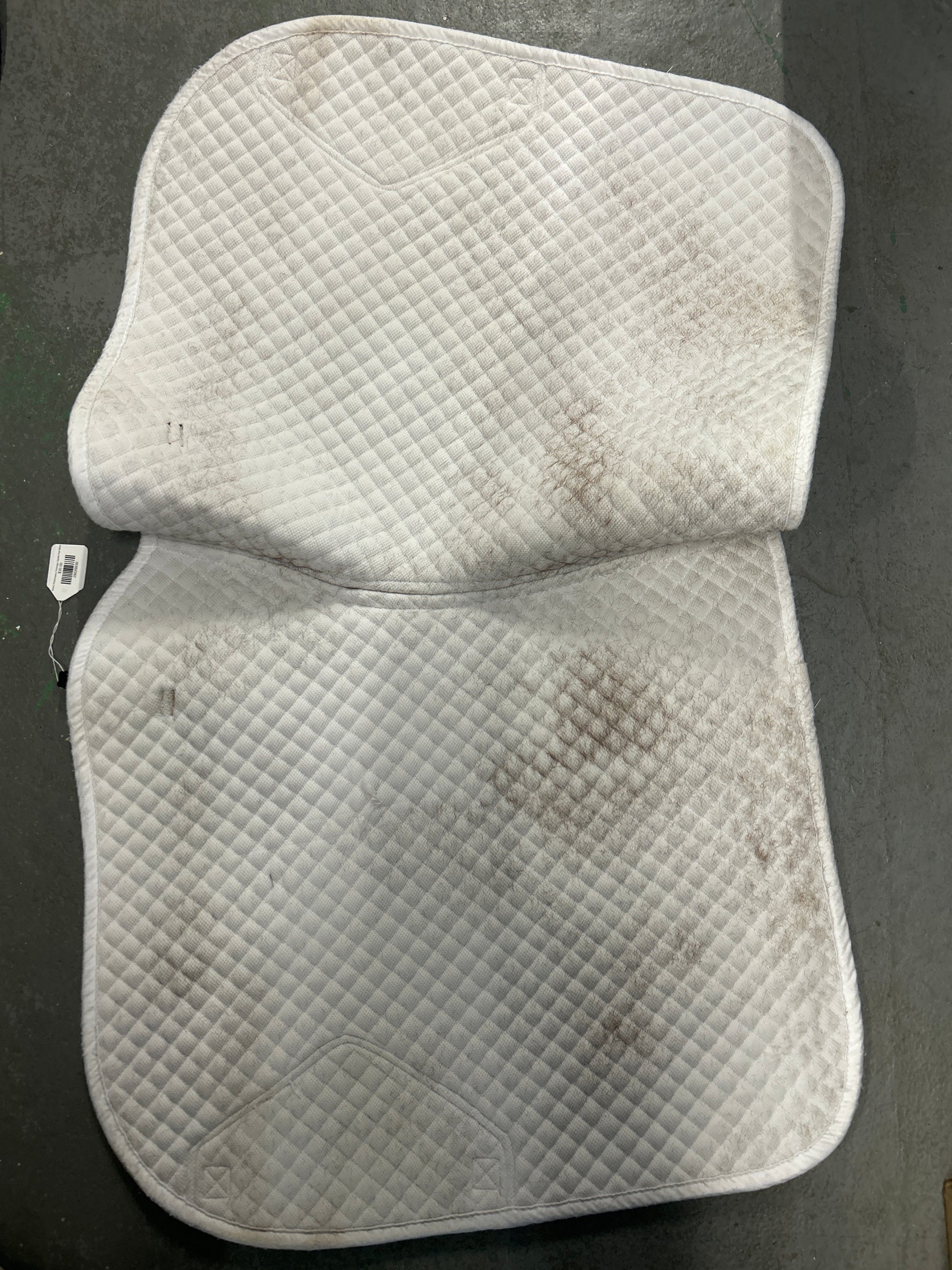 Shires Performance Dressage Saddle Pad White-Dressage Saddle Pad-Consignment-Evolution Equestrian Co.