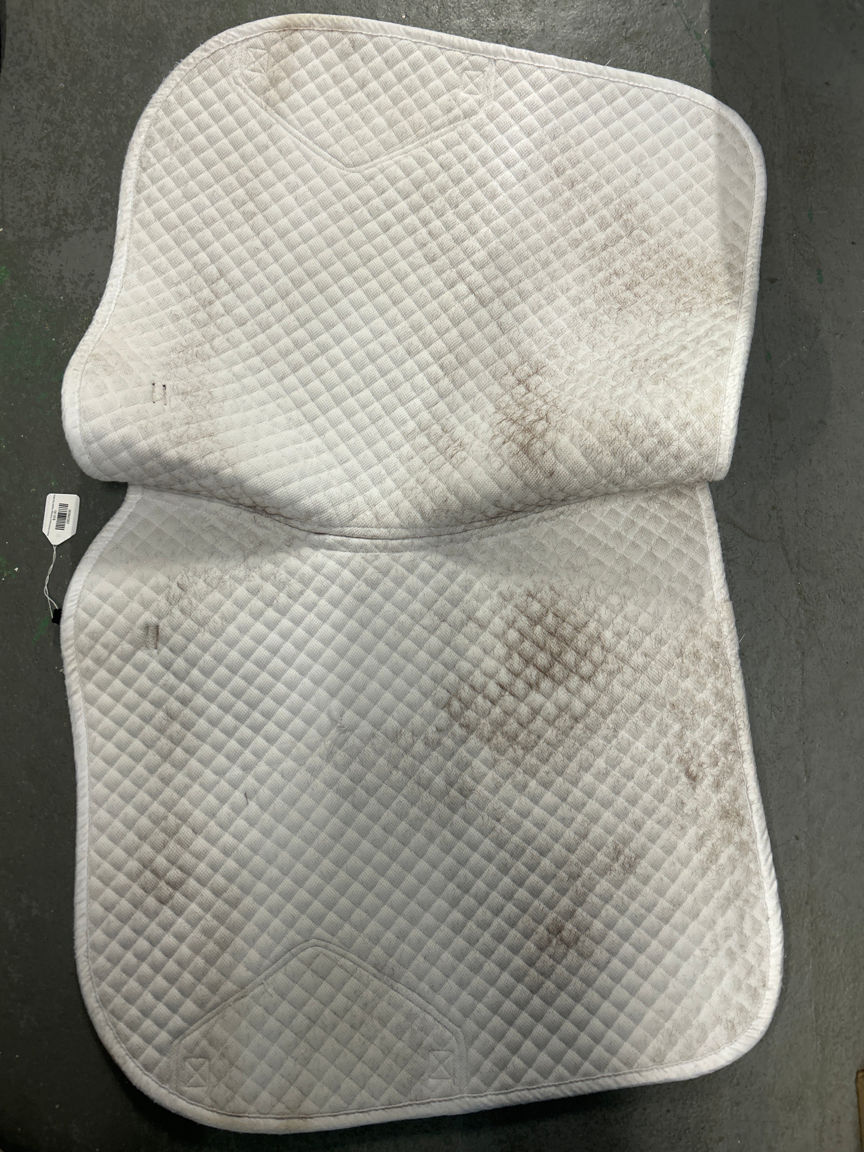 Shires Performance Dressage Saddle Pad White-Dressage Saddle Pad-Consignment-Evolution Equestrian Co.