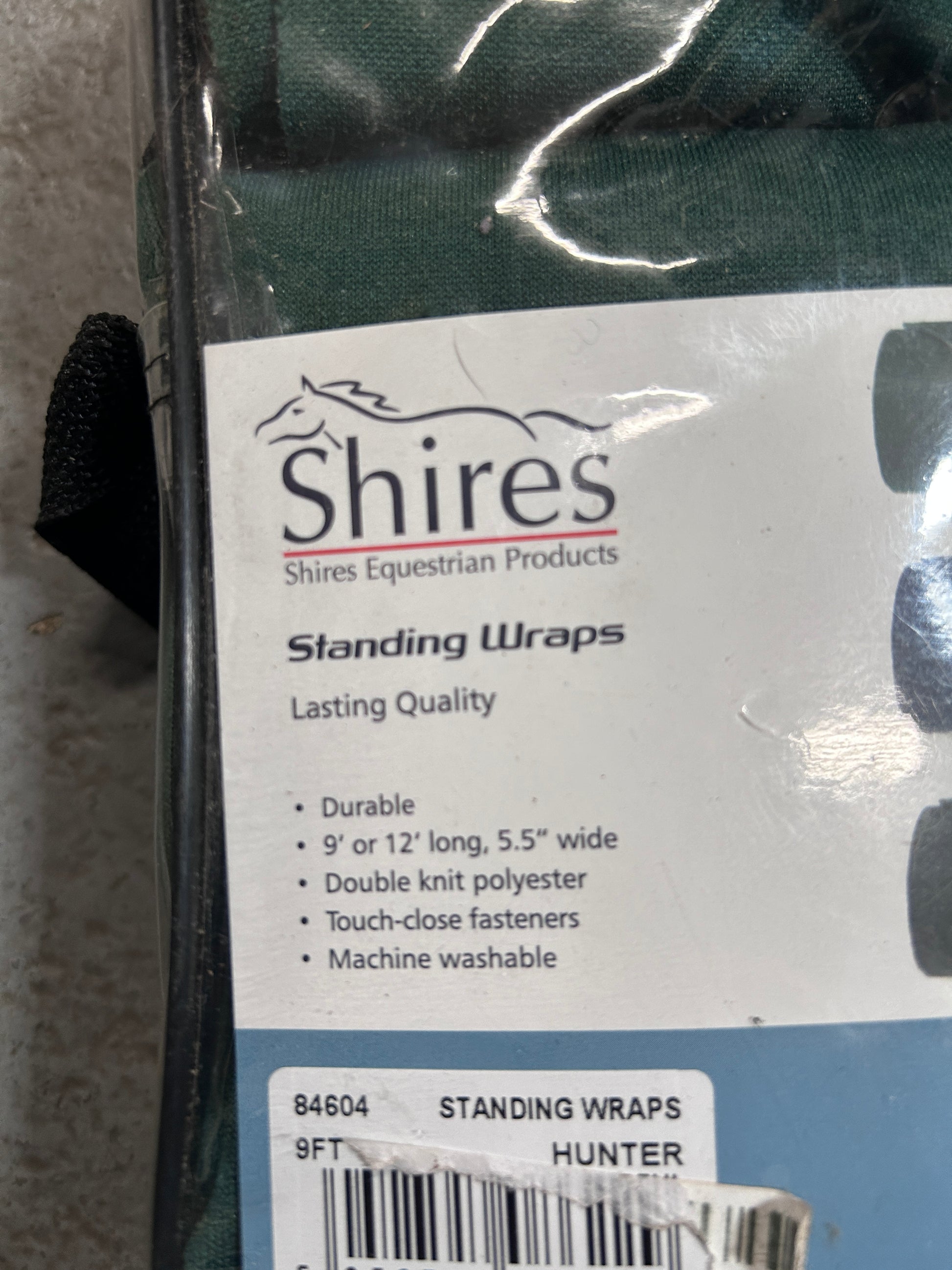Shires Pony Hunter Green Standing Wraps-Horse Leg Wraps-Consignment-Evolution Equestrian Co.