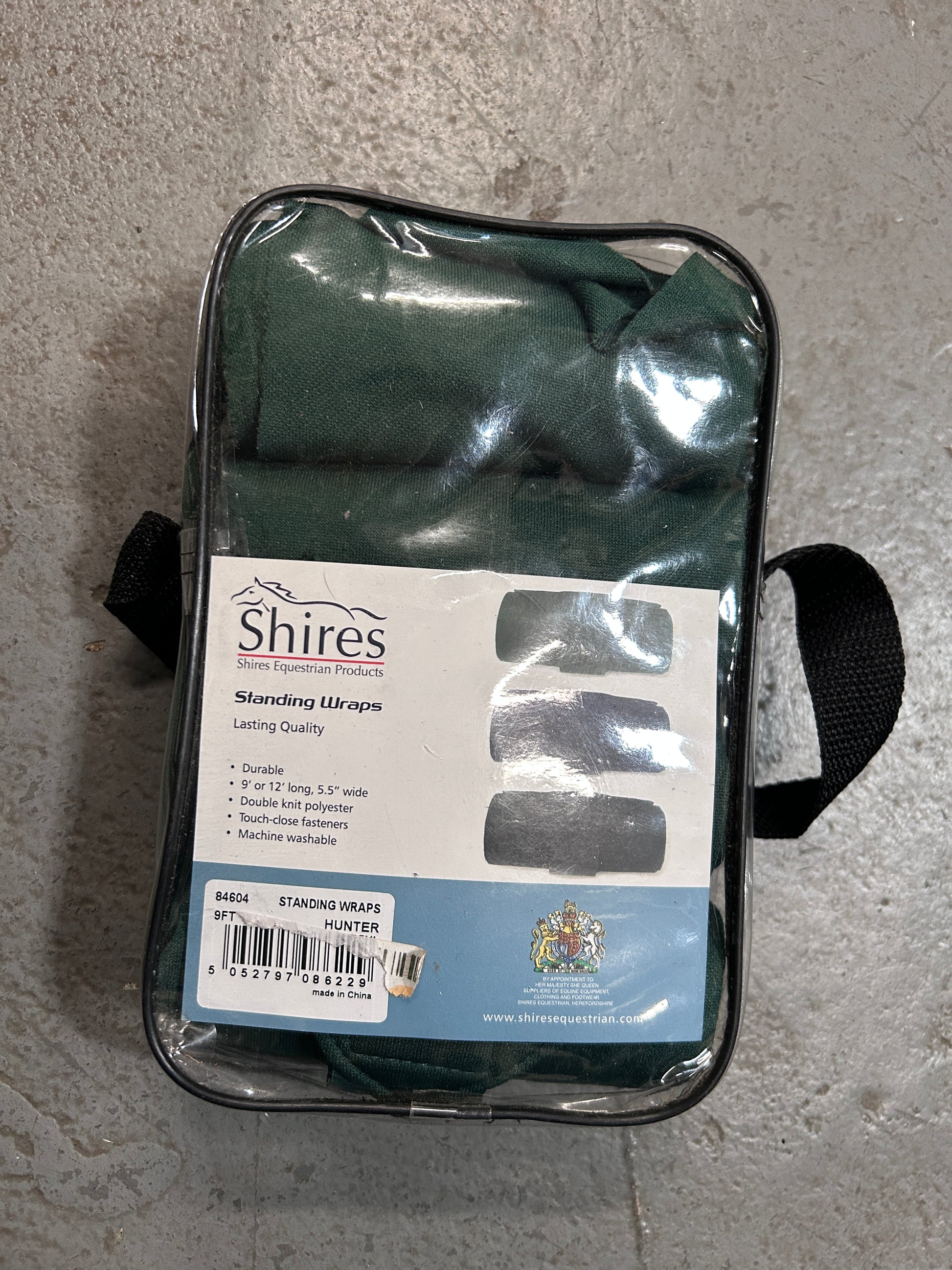 Shires Pony Hunter Green Standing Wraps-Horse Leg Wraps-Consignment-Evolution Equestrian Co.