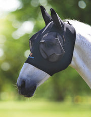 Shires Pro Stretch Fly Mask with Ears-Fly Mask-Pegasus-Small Pony-Evolution Equestrian Co.