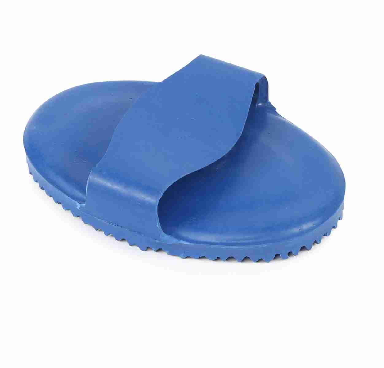 Shires Rubber Curry Comb-Horse Brush-Pegasus-Blue-Evolution Equestrian Co.