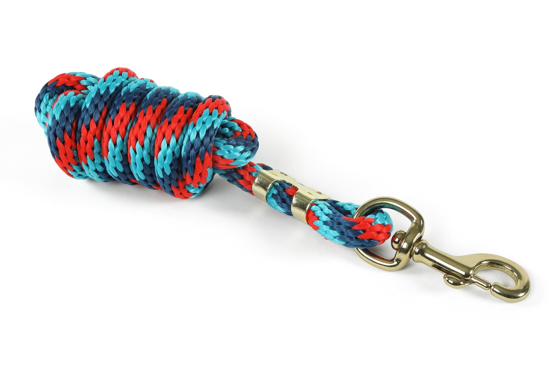 Shires Topaz Lead Rope-Lead Rope-Pegasus-Navy/Red/Turquoise-Evolution Equestrian Co.