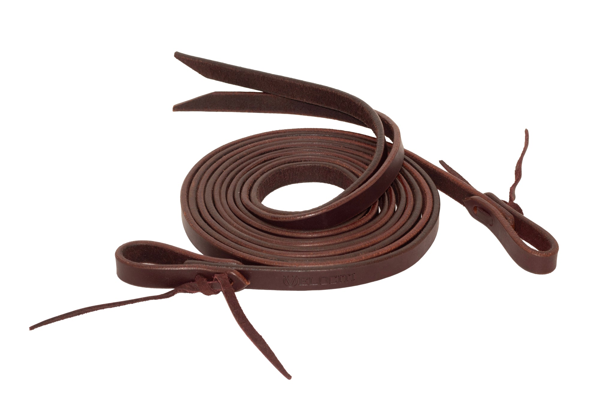 Shires Velociti Split Reins with Ties-Western Tack-Pegasus-Dark Oil-Evolution Equestrian Co.