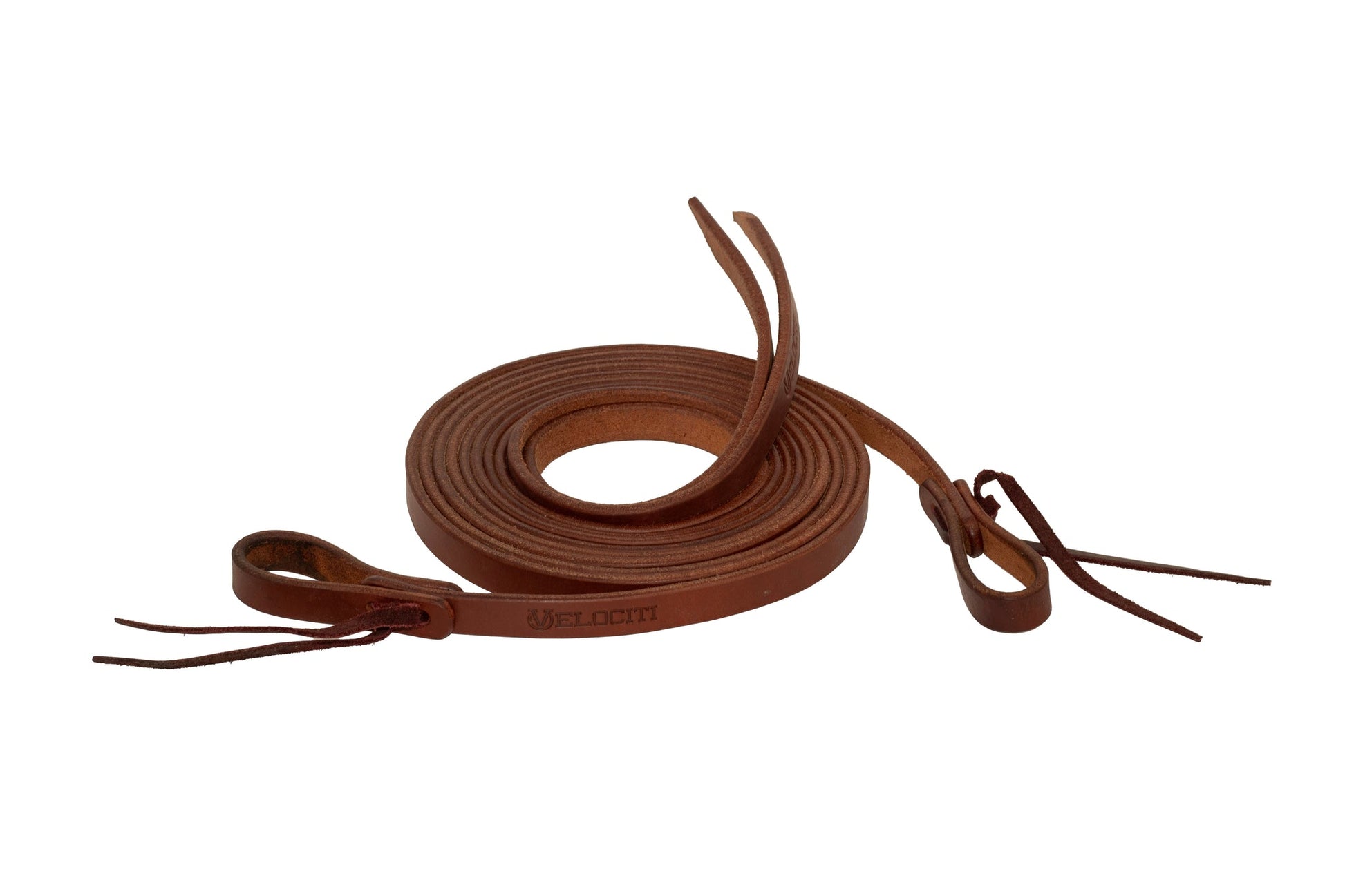 Shires Velociti Split Reins with Ties-Western Tack-Pegasus-Dark Oil-Evolution Equestrian Co.