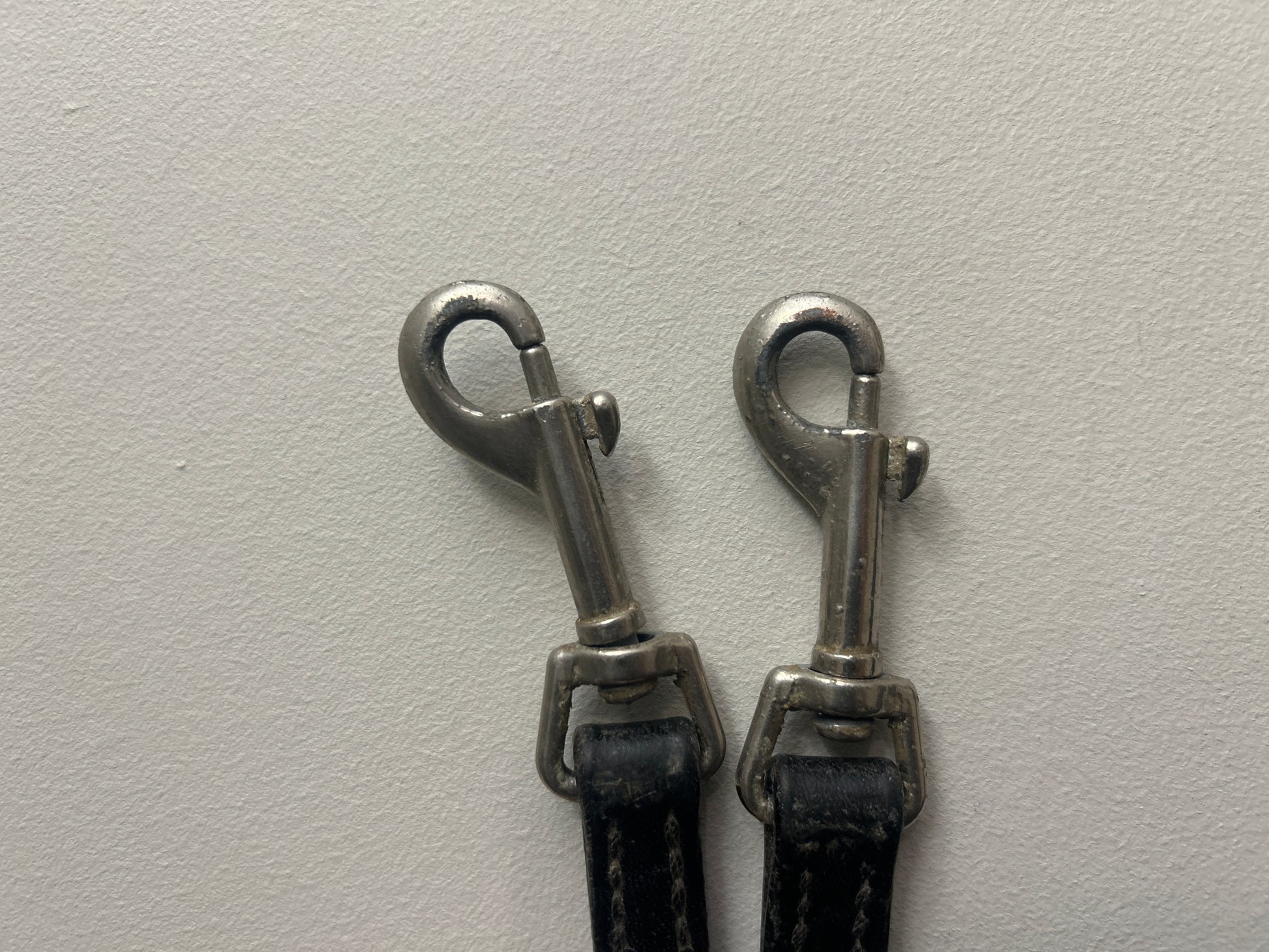Short Black Leather Draw Reins-English Reins-Consignment-Evolution Equestrian Co.