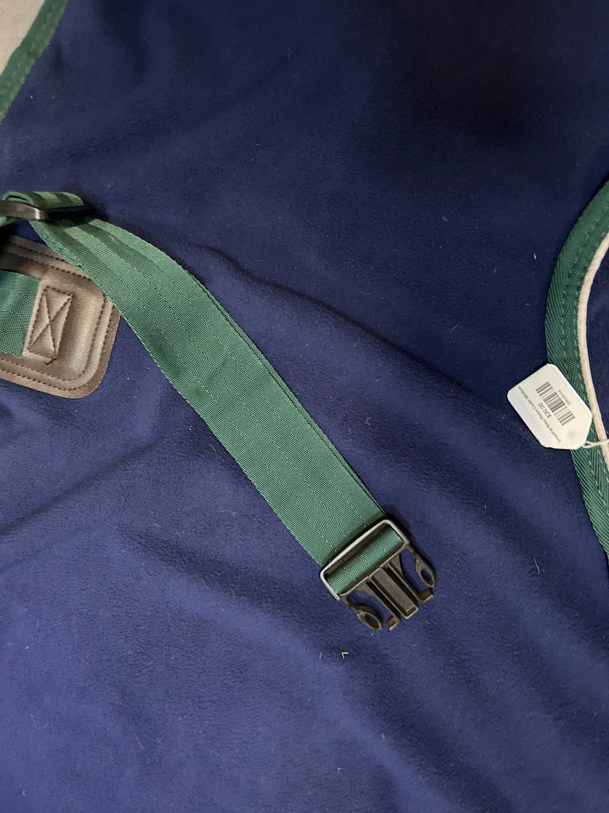 SmartPak Navy Fleece Cooler Medium-Horse Blankets & Sheets-Consignment-Evolution Equestrian Co.