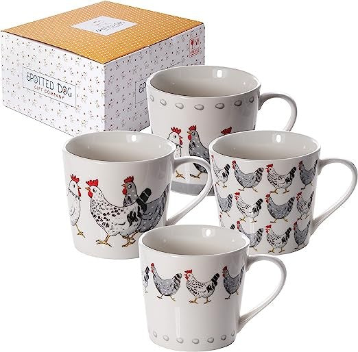 Spotted Dog All Chicken Mug Set-Gift-Can Pro Equestrian Supply-Evolution Equestrian Co.