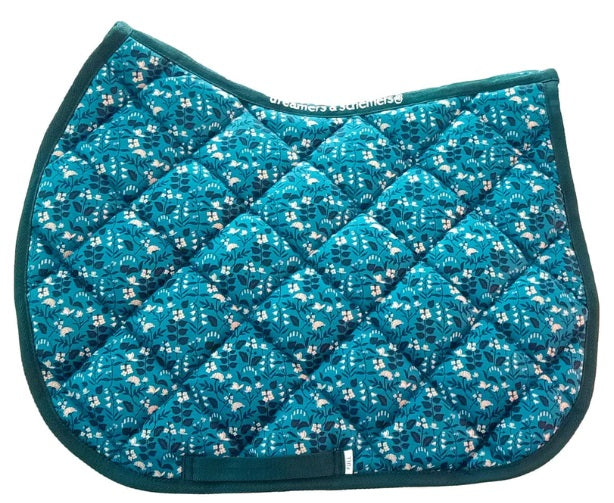 Dreamers & Schemers English Saddle Pad - Spring Flowers