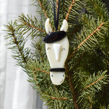 Load image into Gallery viewer, Station pôle Nord inc. - Boule de Noël cheval: Gris-Station pôle Nord inc.-Evolution Equestrian Co.
