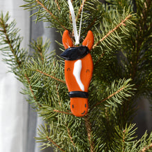 Load image into Gallery viewer, Station pôle Nord inc. - Boule de Noël cheval: Noir-Station pôle Nord inc.-Evolution Equestrian Co.
