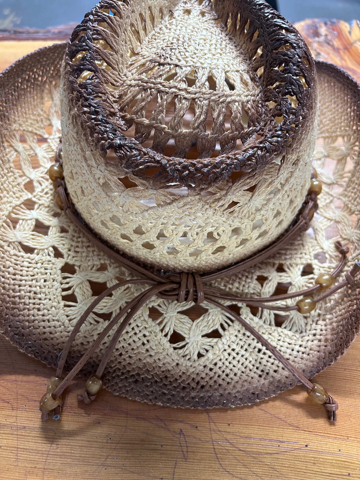 Straw Cowboy Hat-Western Shirt-Consignment-Evolution Equestrian Co.