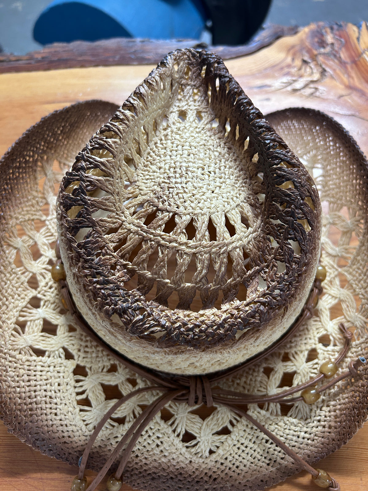 Straw Cowboy Hat-Western Shirt-Consignment-Evolution Equestrian Co.