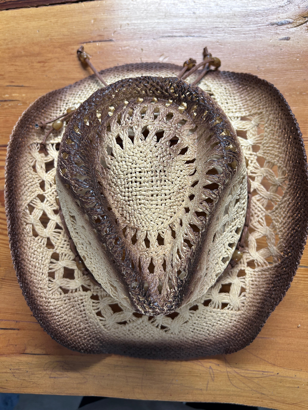 Straw Cowboy Hat-Western Shirt-Consignment-Evolution Equestrian Co.