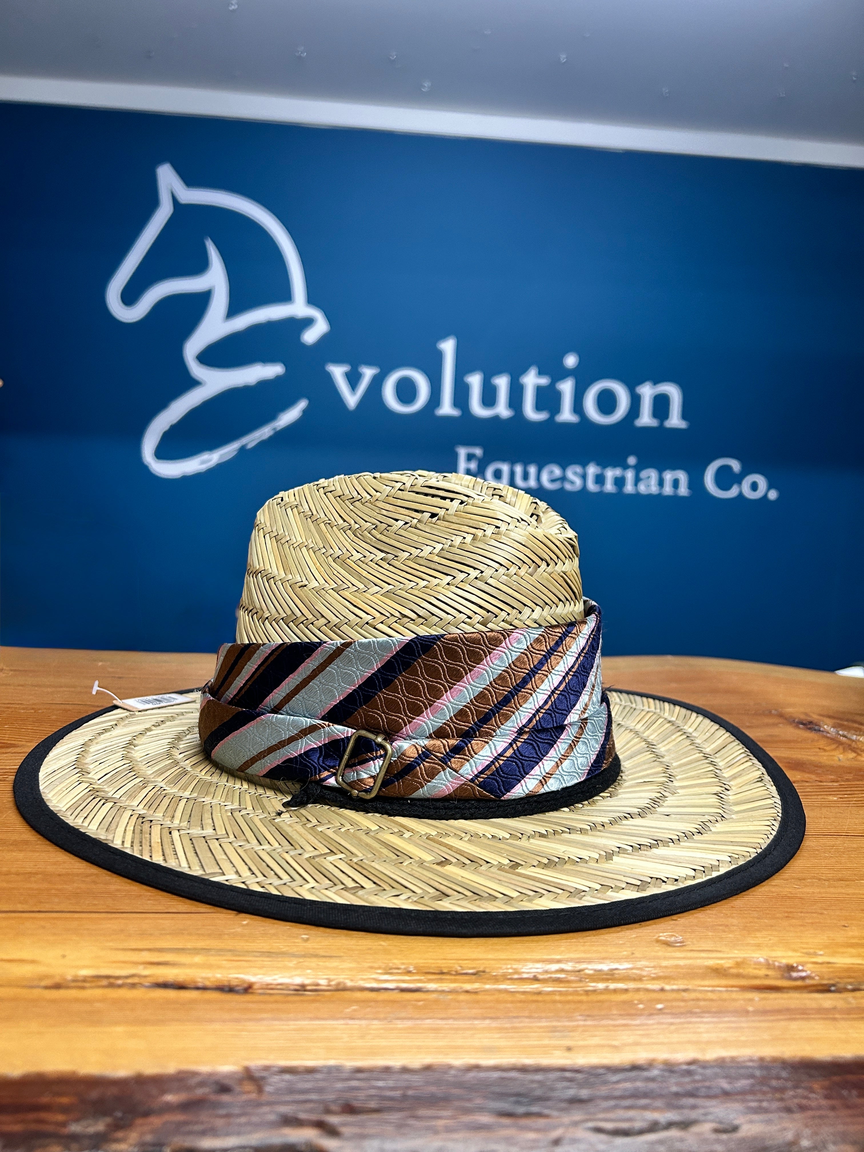 Straw Sun Hat-Hat-Consignment-Hat Band-Evolution Equestrian Co.