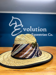 Straw Sun Hat-Hat-Consignment-Hat Band-Evolution Equestrian Co.