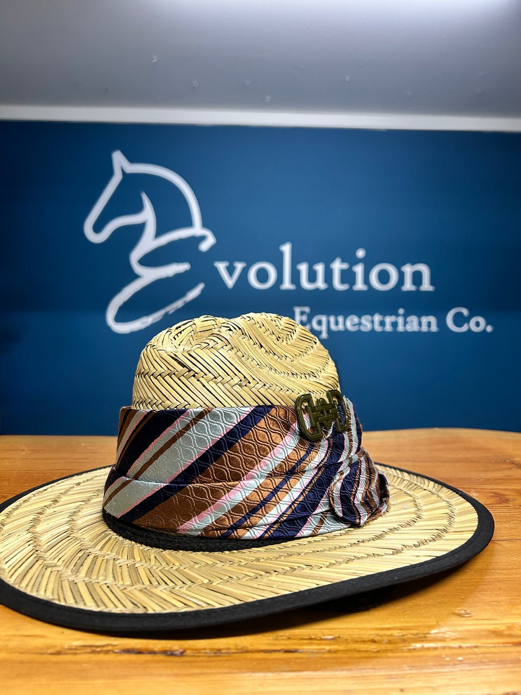 Straw Sun Hat-Hat-Consignment-Hat Band-Evolution Equestrian Co.