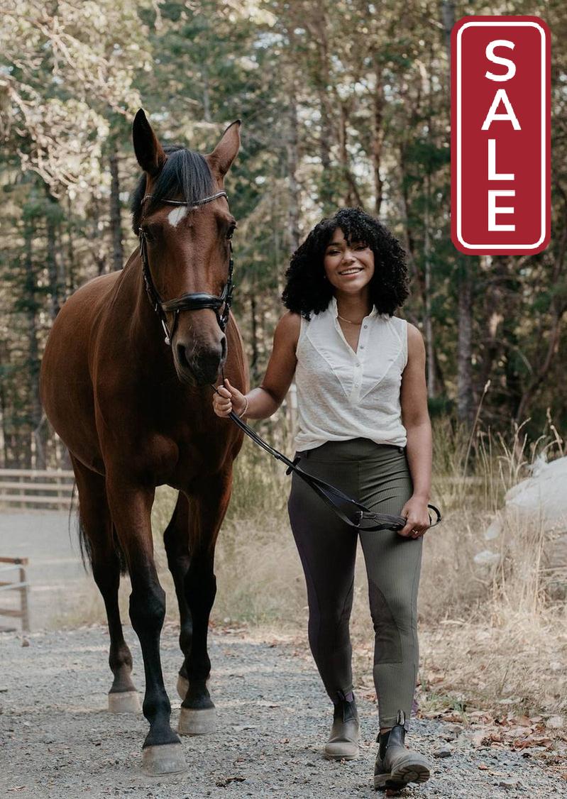 Street & Saddle Bronco Knee Patch Riding Leggings-Clothing-Consignment-Small-Black-Evolution Equestrian Co.