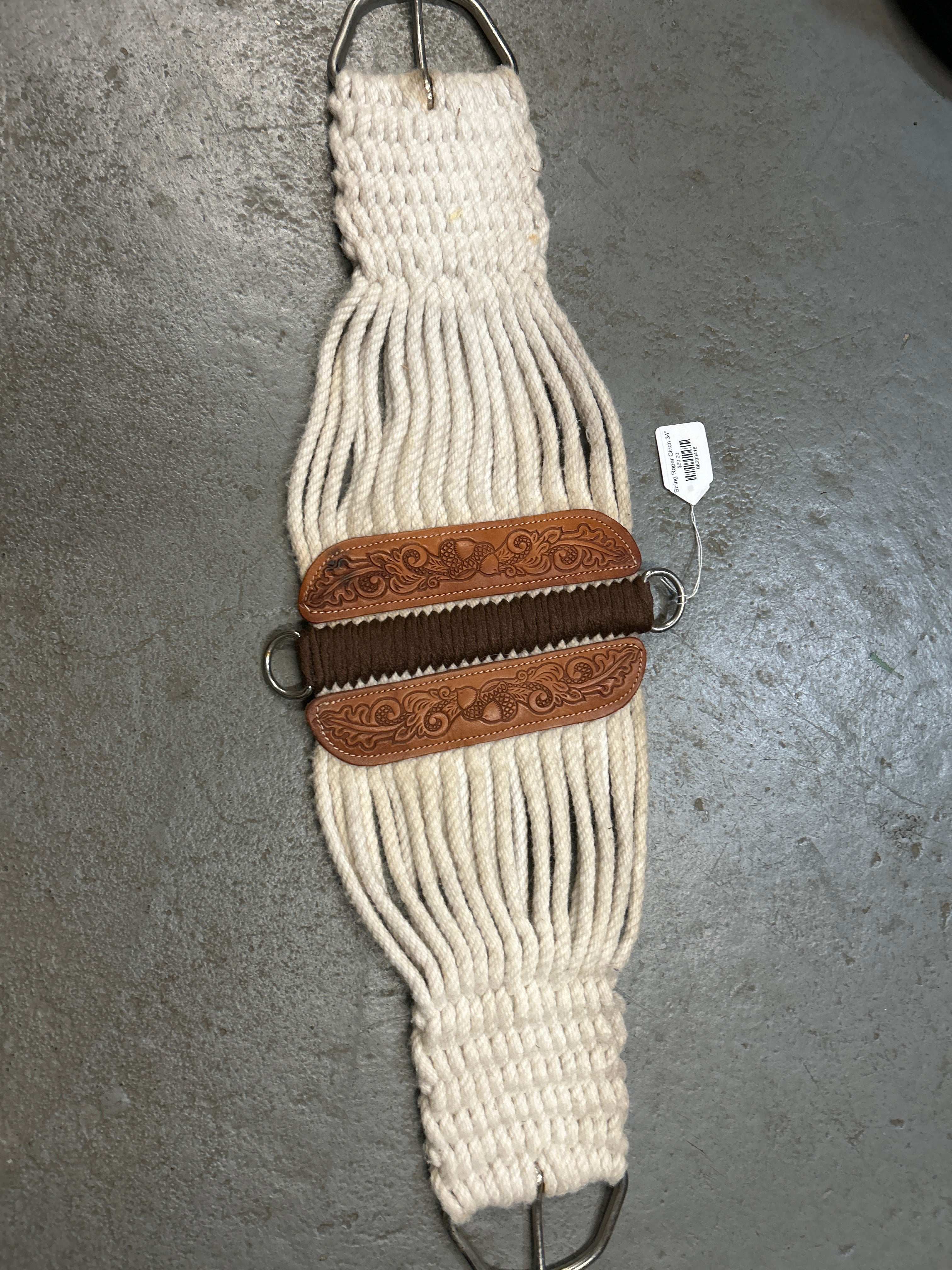 String Roper Cinch 34"-Western Cinch-Consignment-Evolution Equestrian Co.