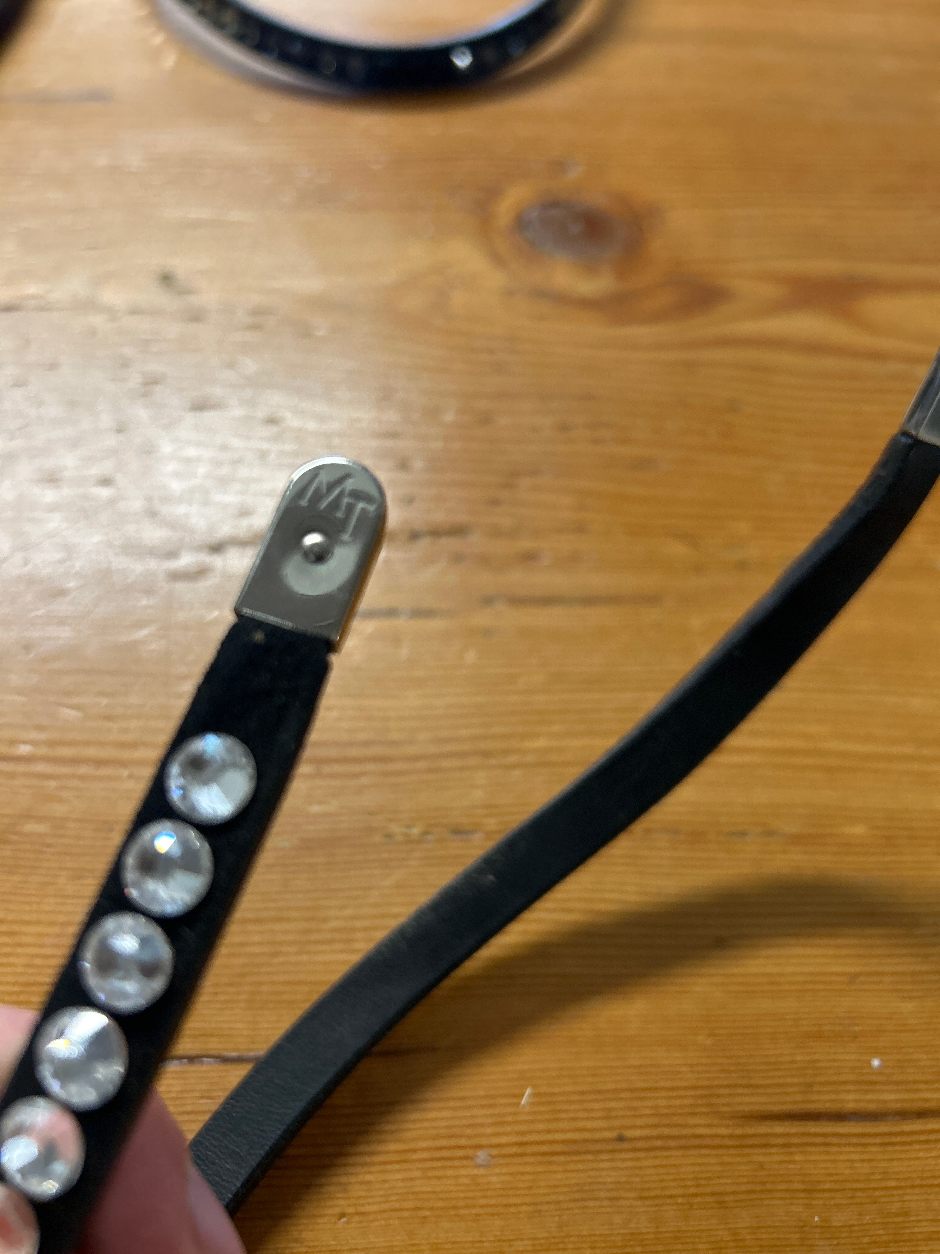 Stubben Magic Tack Browband White Crystals-English Accessories-Consignment-Evolution Equestrian Co.