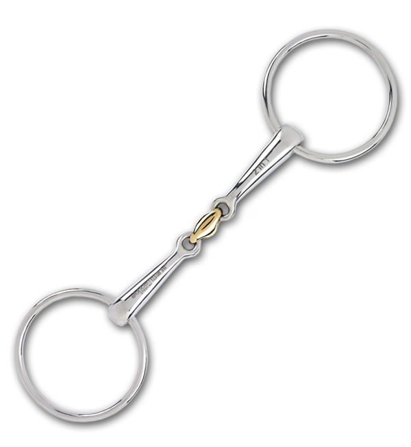 Stubben Steeltec 2 in 1 Loose Ring Snaffle with Copper Link-Bits-Stubben North America-5"-Evolution Equestrian Co.