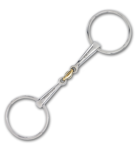 Stubben Steeltec 2 in 1 Loose Ring Snaffle with Copper Link-Bits-Stubben North America-5