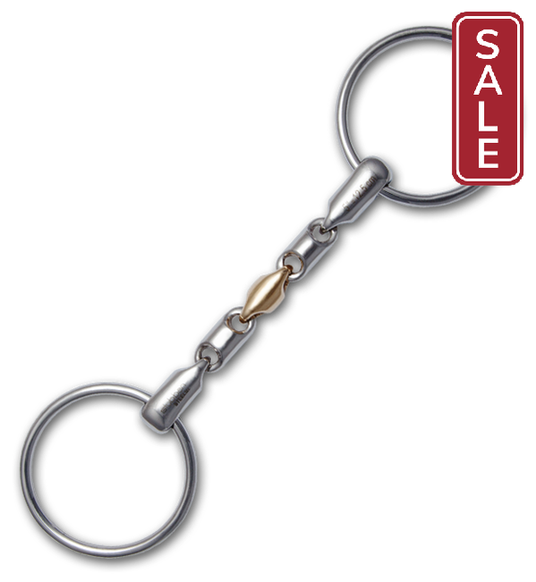 Stubben Steeltec Waterford Loose Ring Snaffle-Bit-Stubben North America-5"-Evolution Equestrian Co.