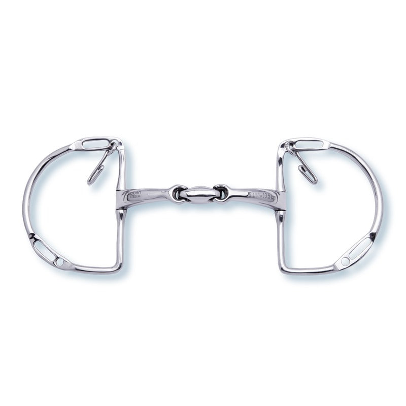 Stubben STEELtez EZ Control German Dee-Ring Snaffle Bit