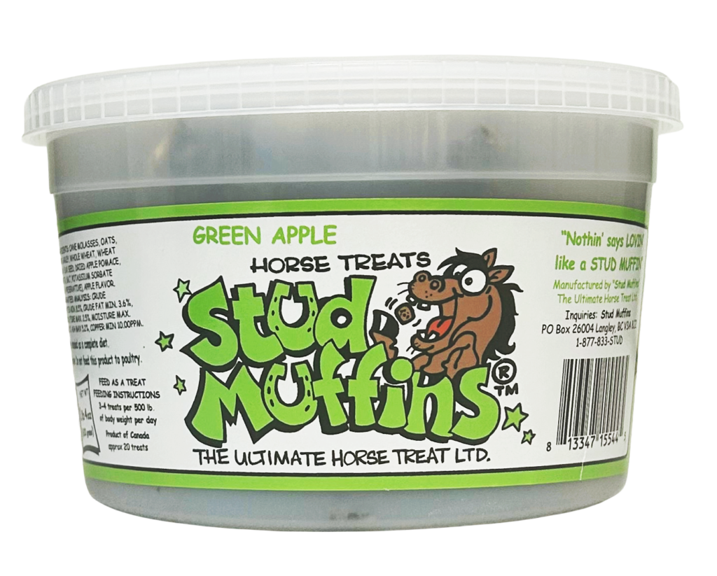 Stud Muffins Horse Treats Green Apple 20oz Bucket-Horse Treats-Stud Muffins-Evolution Equestrian Co.