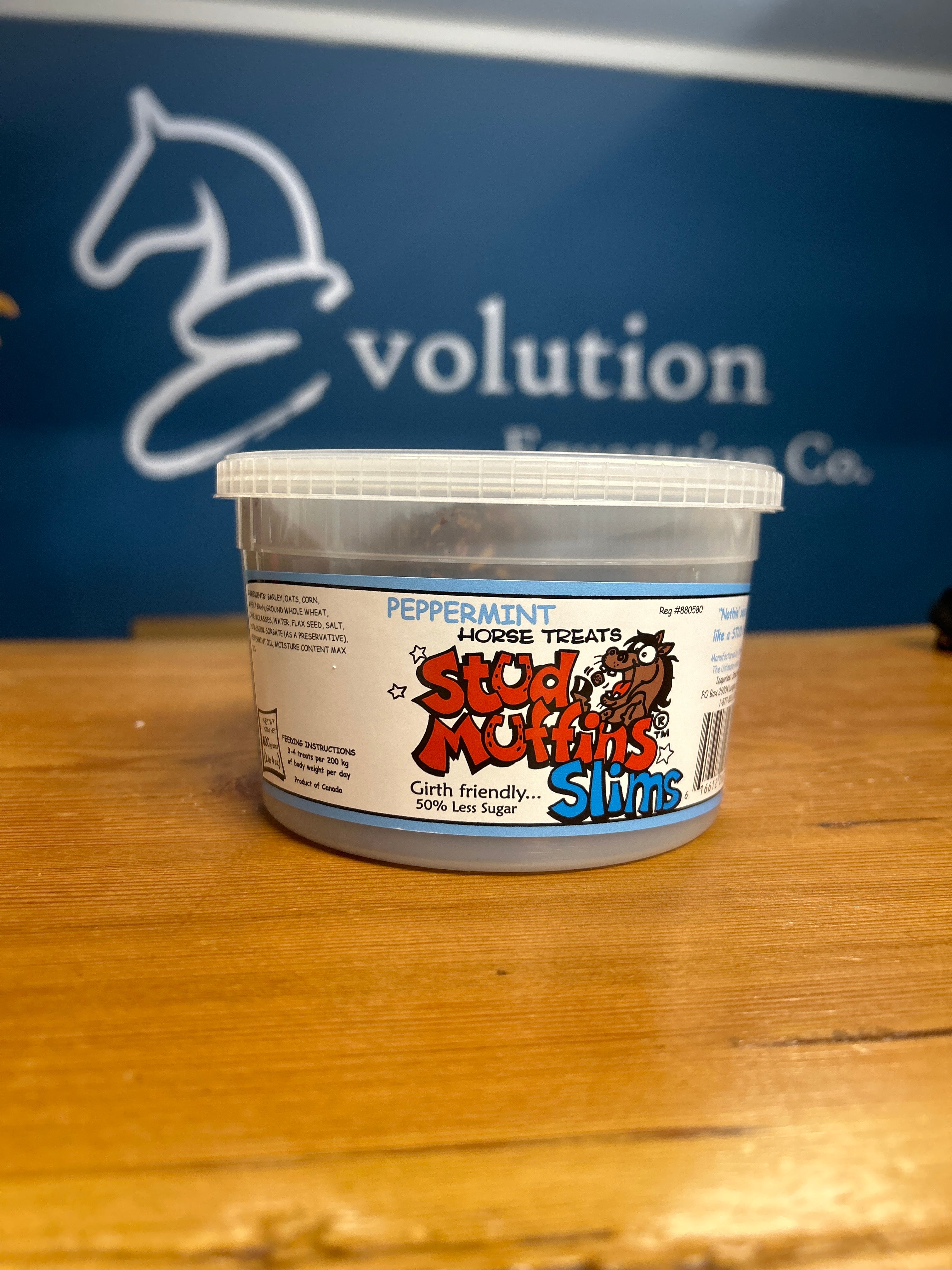 Stud Muffins Horse Treats Peppermint SLIMS 20oz Bucket-Horse Treats-Stud Muffins-Evolution Equestrian Co.