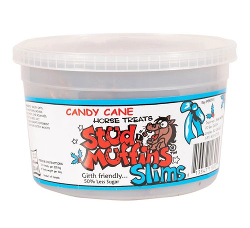 Stud Muffins SLIM Candy Cane Tub-Horse Treats-Stud Muffins-Evolution Equestrian Co.