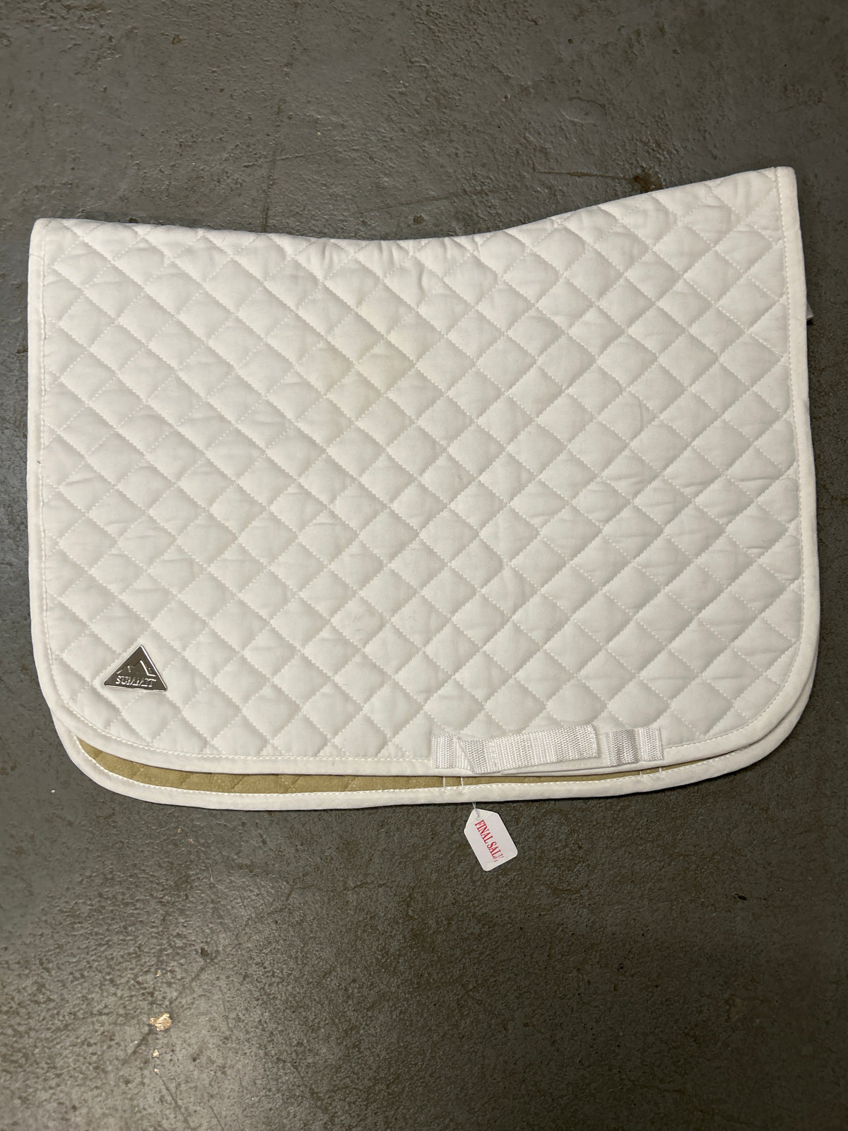 Summit Beaumont Saddle Pad White-Dressage Saddle Pad-Consignment-Evolution Equestrian Co.