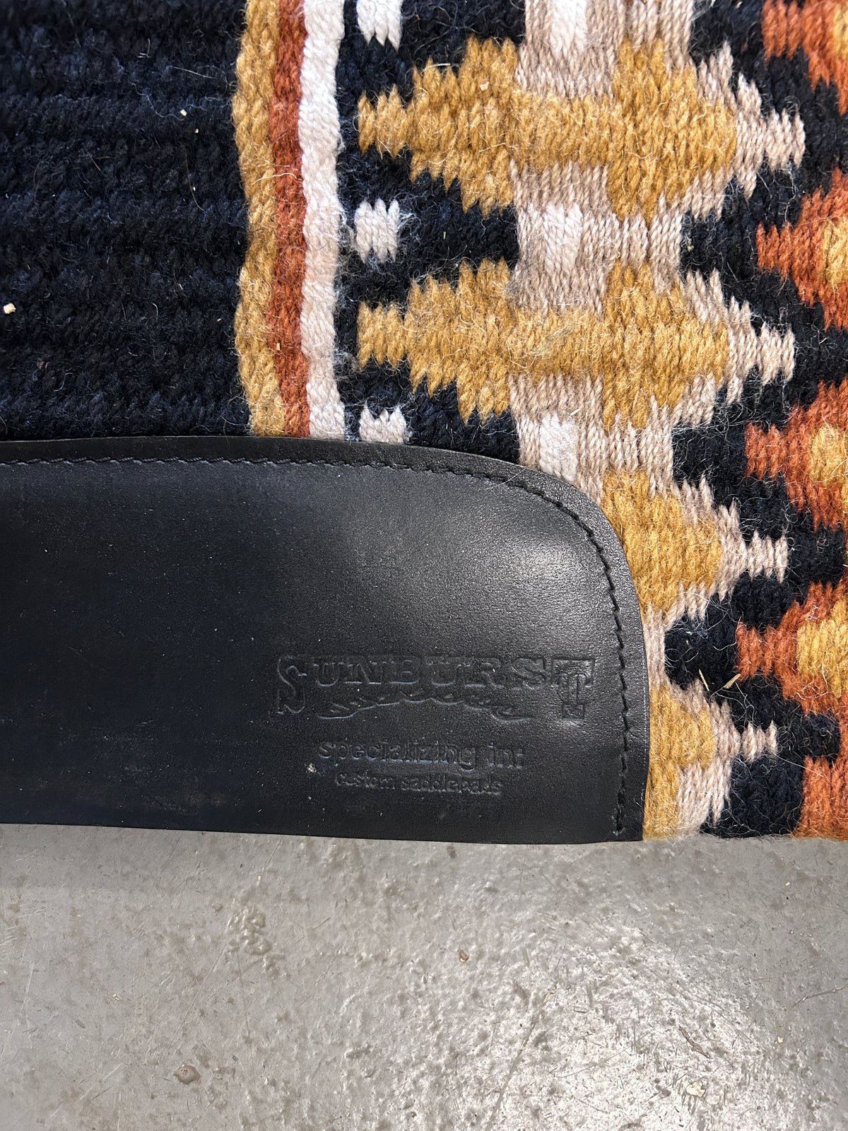 Sunburst Custom Western Saddle Blanket Copper/Black-Western Saddle Pad-Consignment-Evolution Equestrian Co.