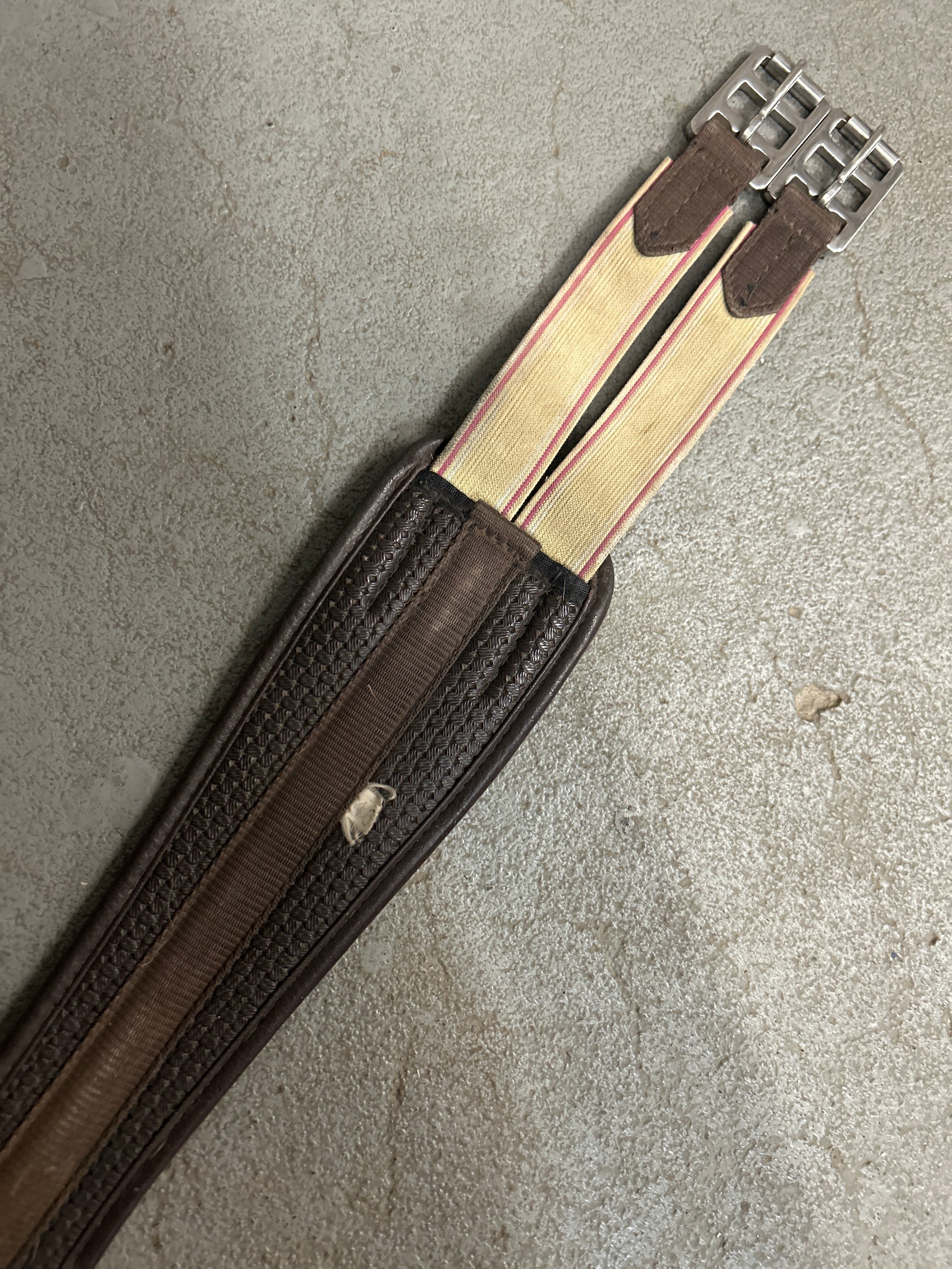 Synthetic English Elastic Girth 46"-English Girth-Consignment-Evolution Equestrian Co.