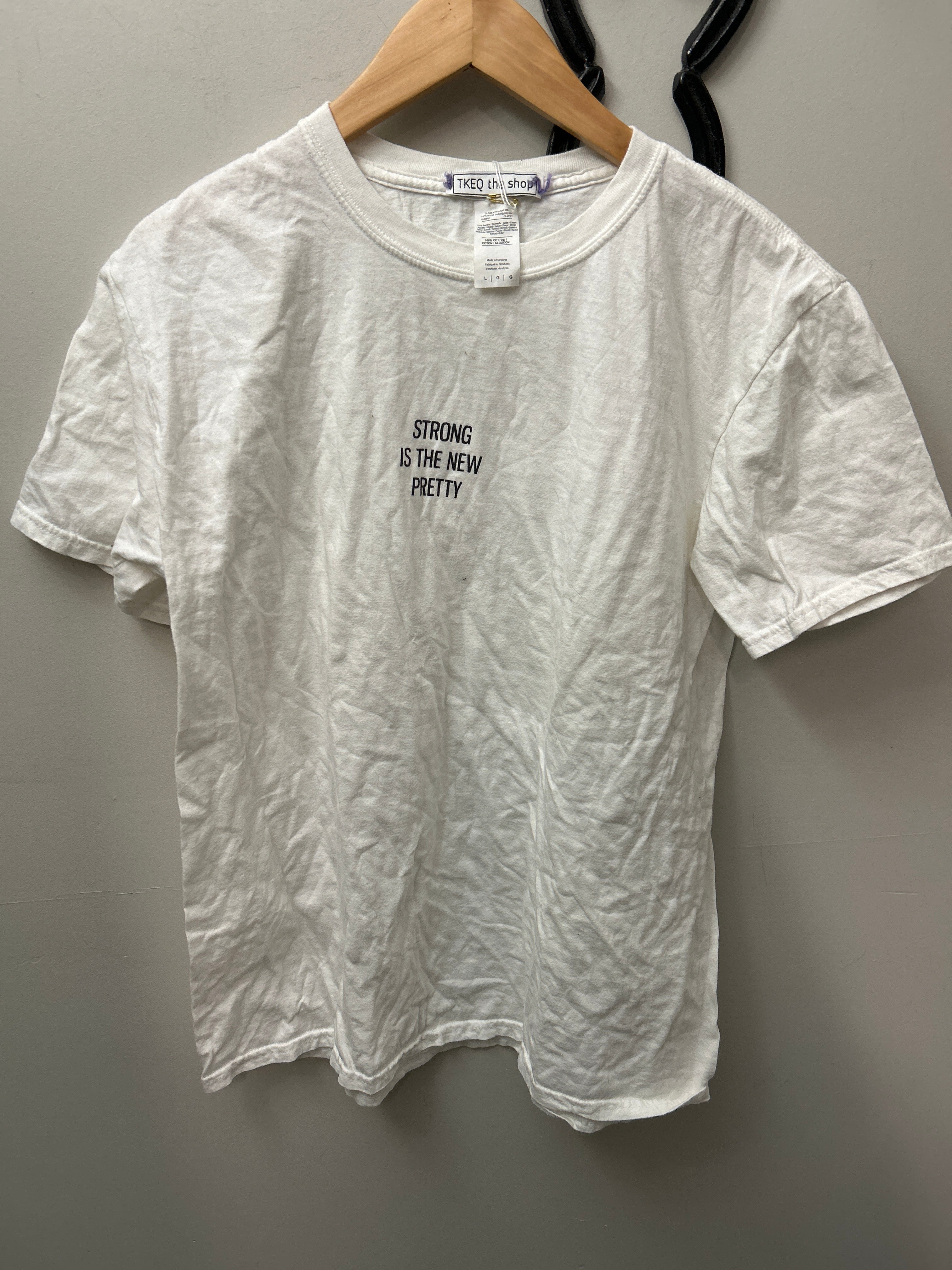 TKEQ T-Shirt White Large-Apparel-Consignment-Evolution Equestrian Co.