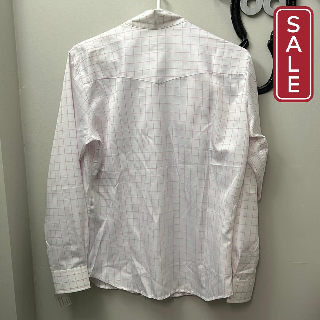 Tailored Sportsman Show Shirt White Pink 12 / 40-Riding Clothes-Consignment-Evolution Equestrian Co.