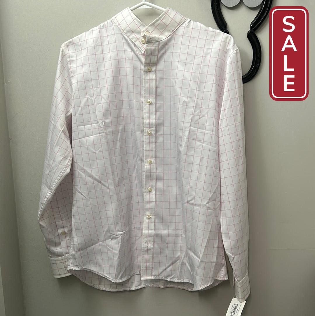 Tailored Sportsman Show Shirt White Pink 12 / 40-Riding Clothes-Consignment-Evolution Equestrian Co.