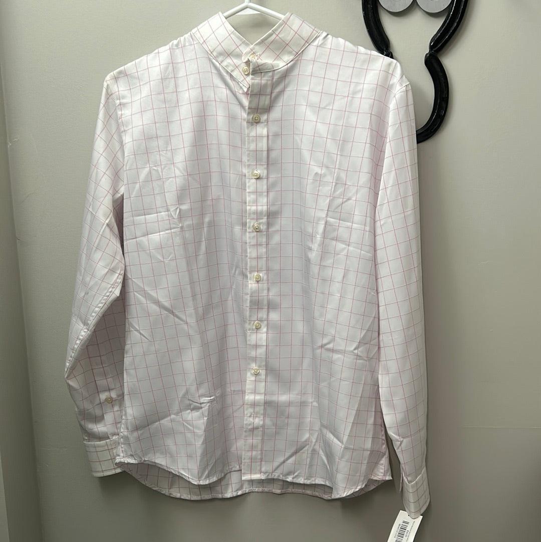 Tailored Sportsman Show Shirt White Pink 12 / 40-Riding Clothes-Consignment-Evolution Equestrian Co.