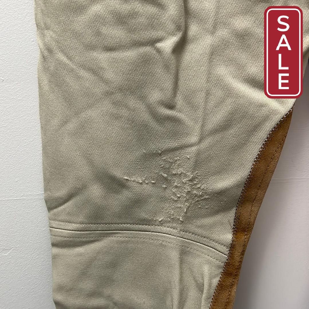 Tailored Sportsman Tan Knee Patch Breeches 24-Riding Clothes-Consignment-Evolution Equestrian Co.
