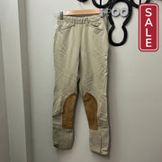 Tailored Sportsman Tan Knee Patch Breeches 24-Riding Clothes-Consignment-Evolution Equestrian Co.