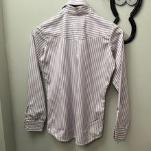 Load image into Gallery viewer, Tailored Sportsman White Purple Show Shirt Kids 16-Show Shirts-Consignment-Evolution Equestrian Co.
