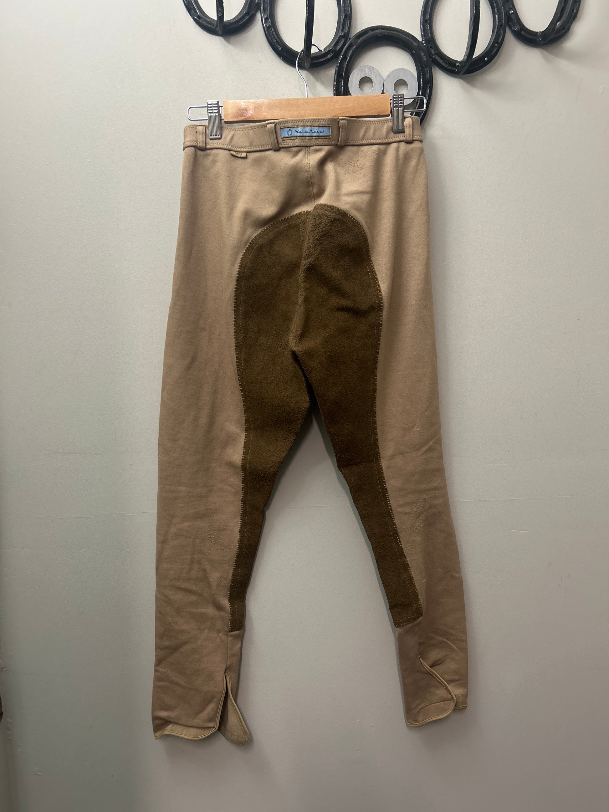 Tan Full Seat Breeches Medium-Breeches-Consignment-Evolution Equestrian Co.