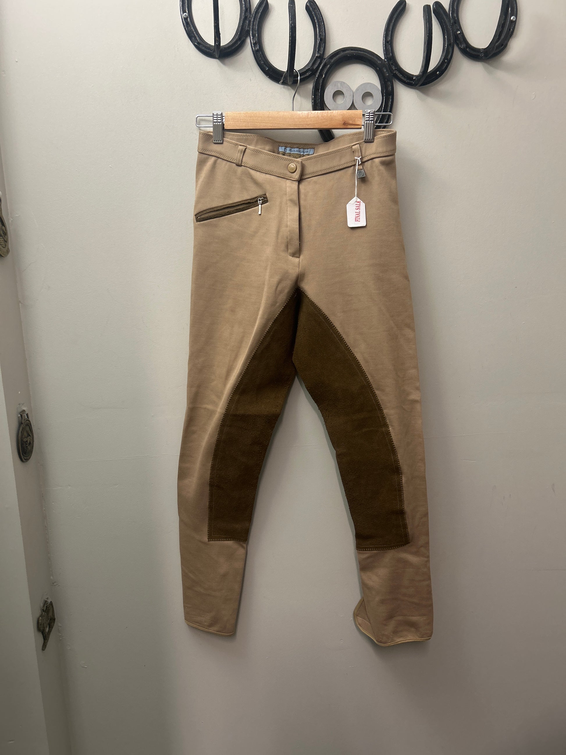 Tan Full Seat Breeches Medium-Breeches-Consignment-Evolution Equestrian Co.
